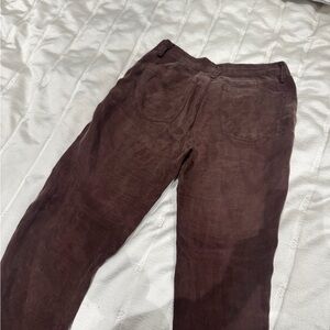 Zara Chocolate Straight Leg Trousers